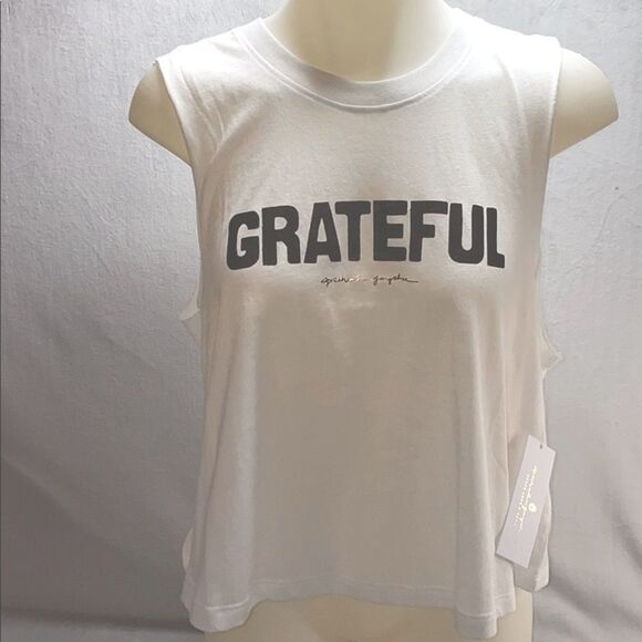 NWT Spiritual Gangster Grateful White Crop Tank - Picture 1 of 5